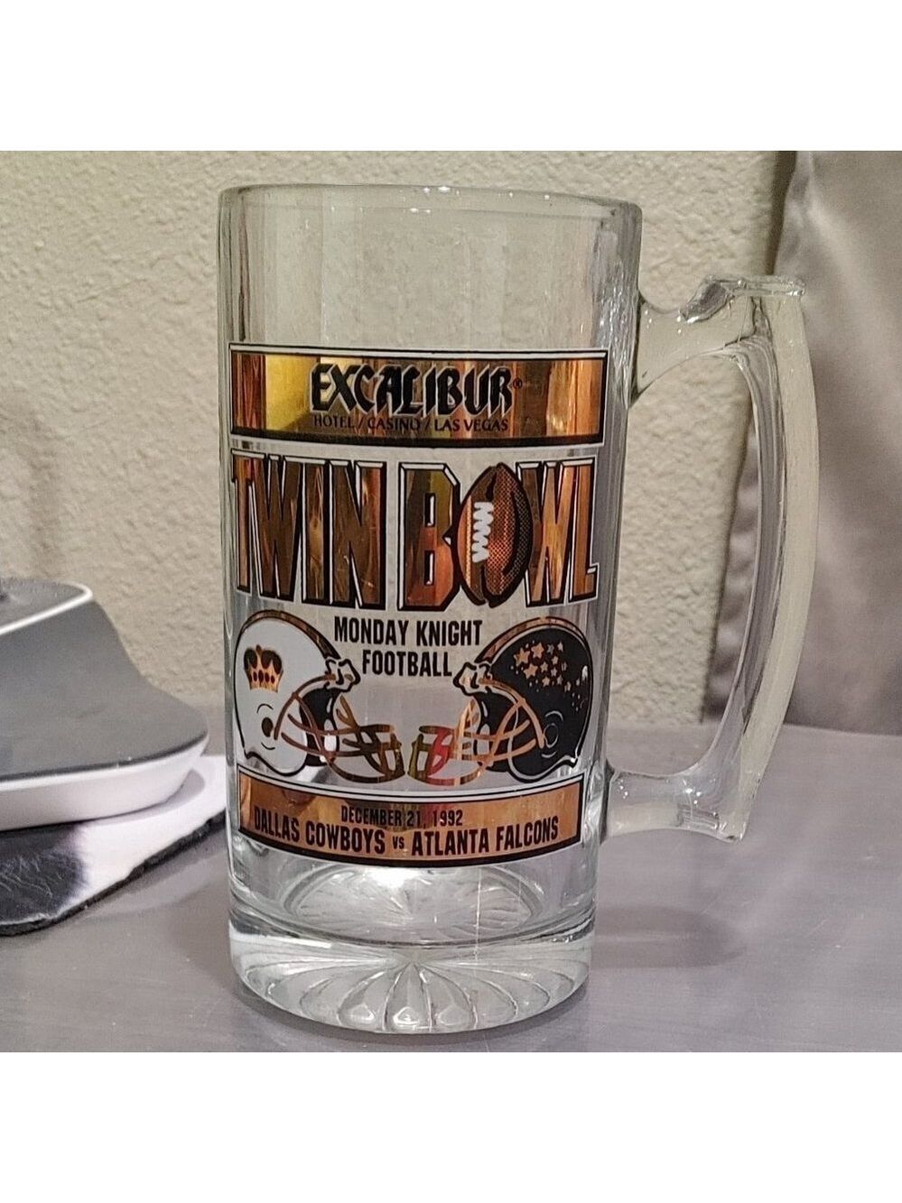 1992 Monday Knight Football Dallas Cowboys Beer Mug